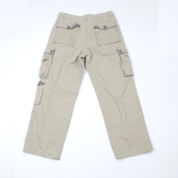 Vintage 90s Streetwear Tactical Cargo Pants Tan - Picture 6 of 8
